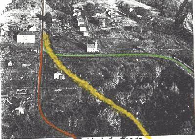 The town of Redridge as seen in 1947