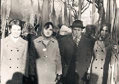 Sam and 3 girls of 1970