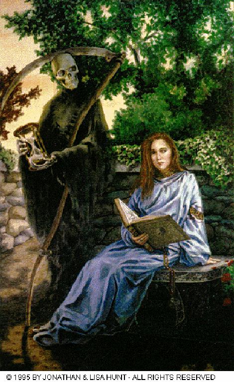 Xaixara Reading the Book of Magic
