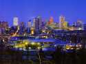 Downtown Edmonton at dusk